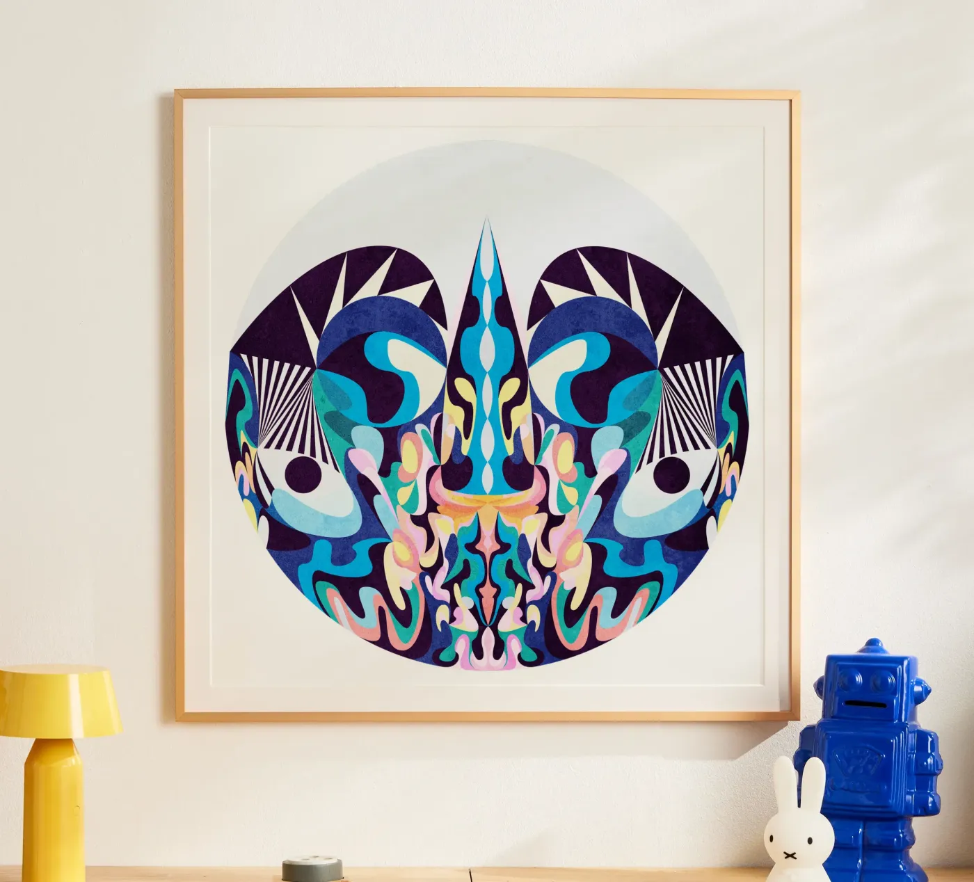 Blue Dragon poster by Lines Inside