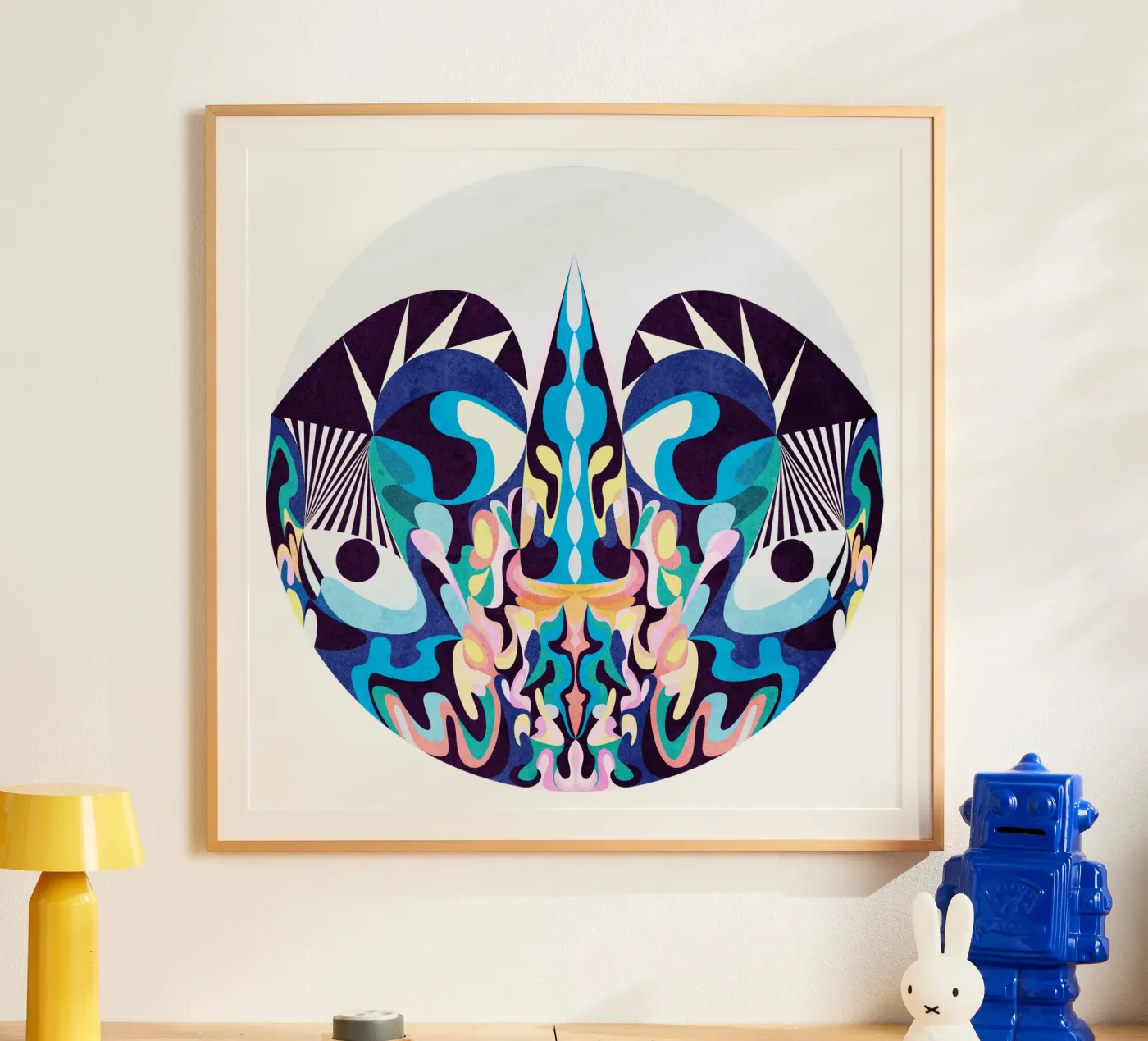 Blue Dragon poster da Abstract Joy