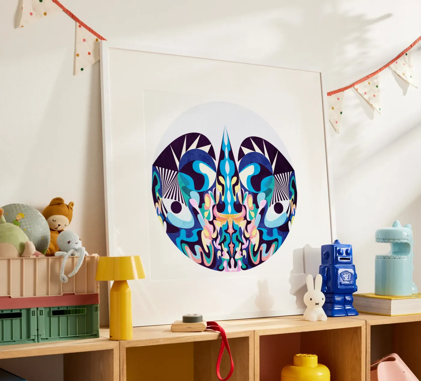 Blue Dragon poster by Lines Inside