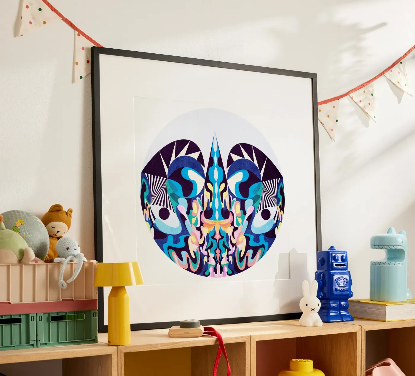 Blue Dragon poster by Lines Inside