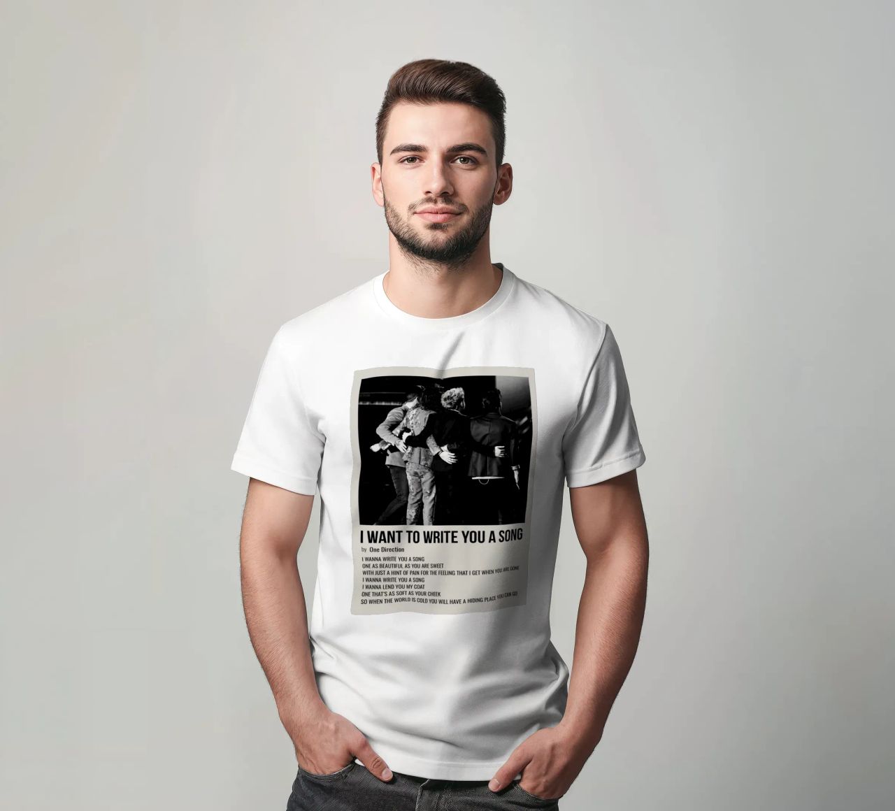 I WANT TO WRITE YOU A SONG by One Direction t-shirt da SoundStudio