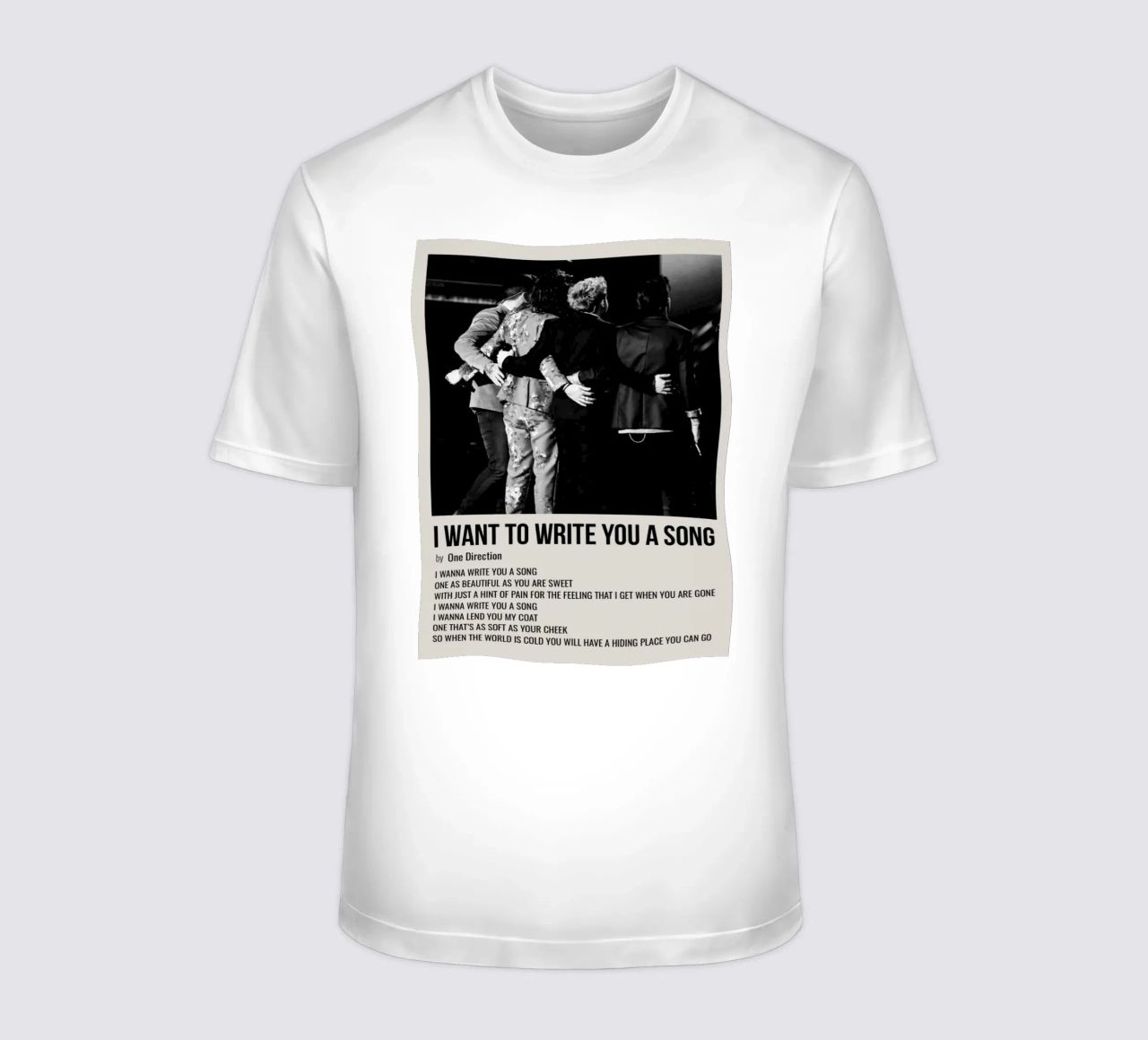 I WANT TO WRITE YOU A SONG by One Direction t-shirt da SoundStudio