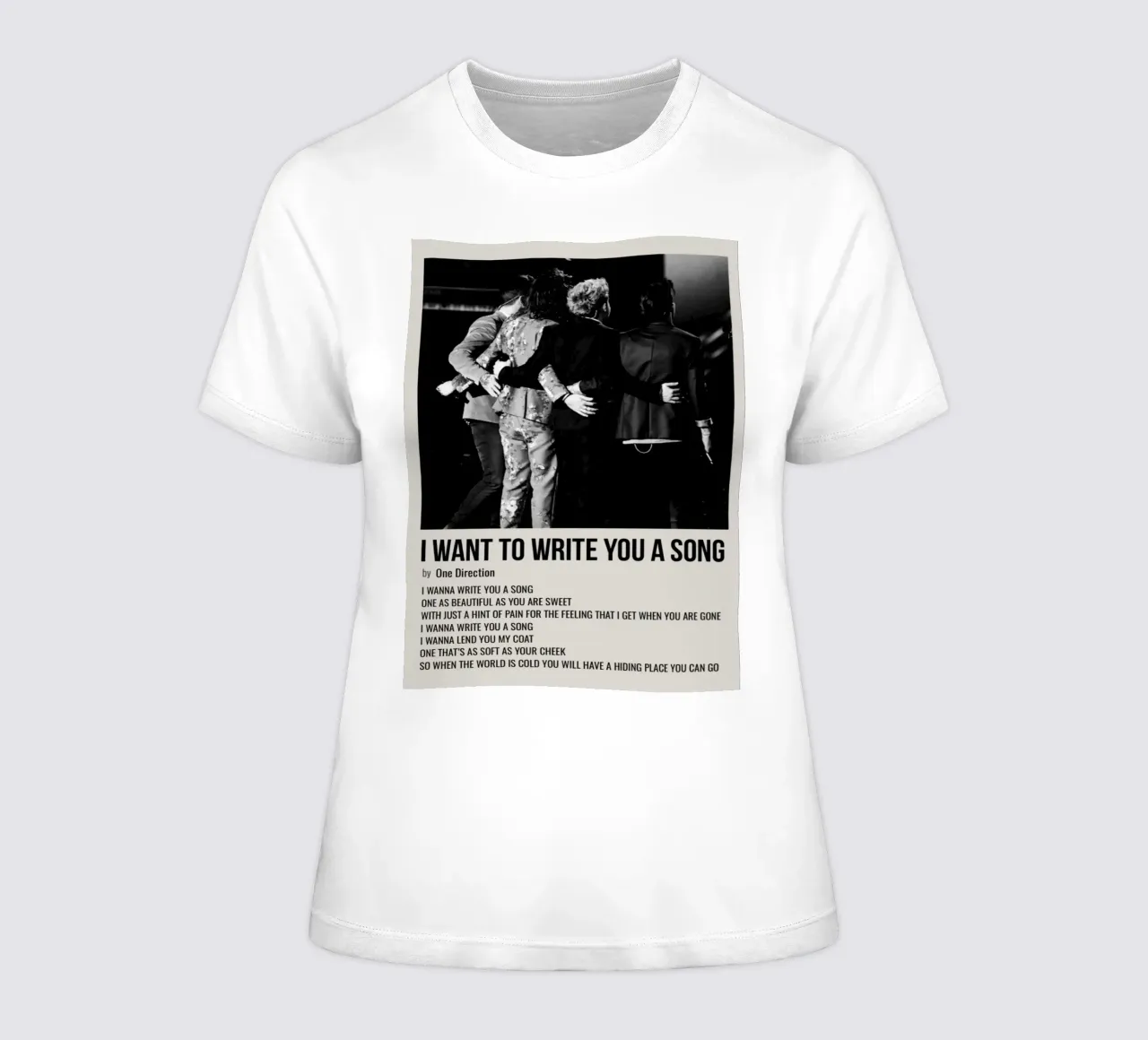I WANT TO WRITE YOU A SONG by One Direction t-shirt da donna da SoundStudio