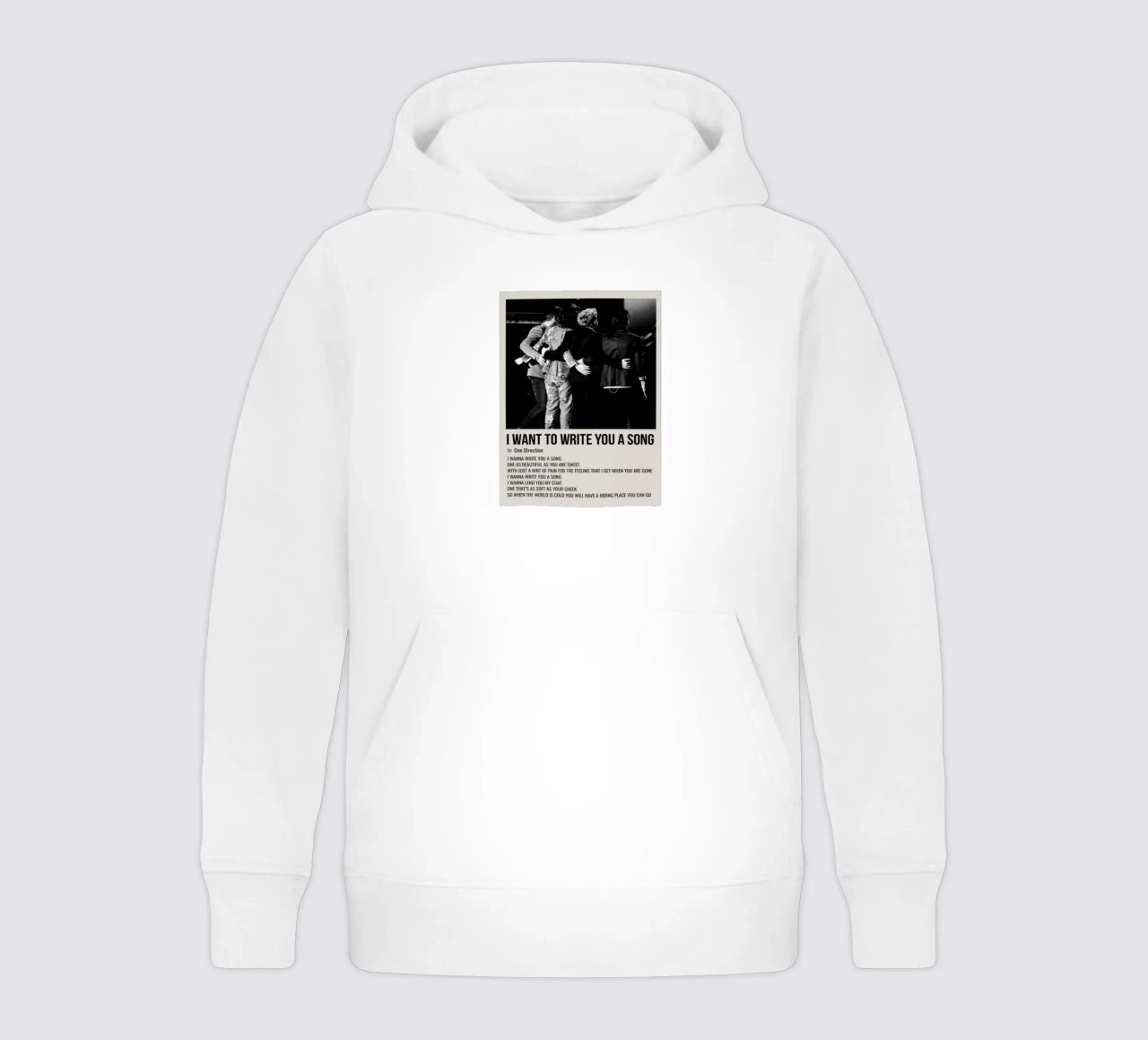 I WANT TO WRITE YOU A SONG by One Direction felpa bambino con cappuccio da SoundStudio
