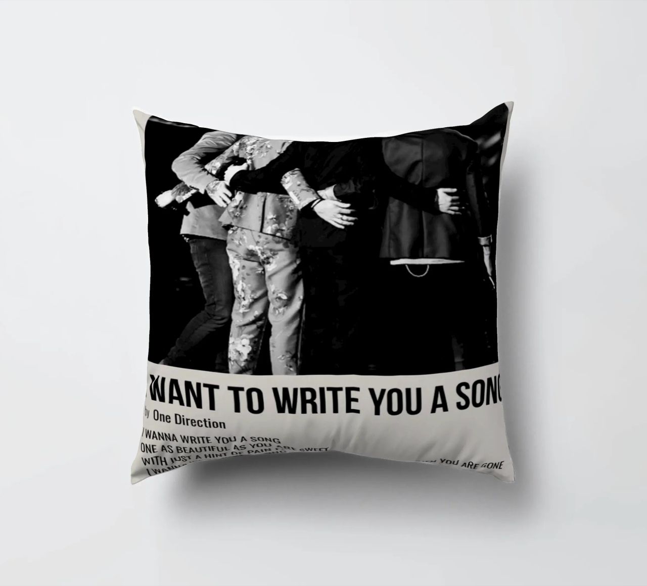 I WANT TO WRITE YOU A SONG by One Direction cuscino da SoundStudio