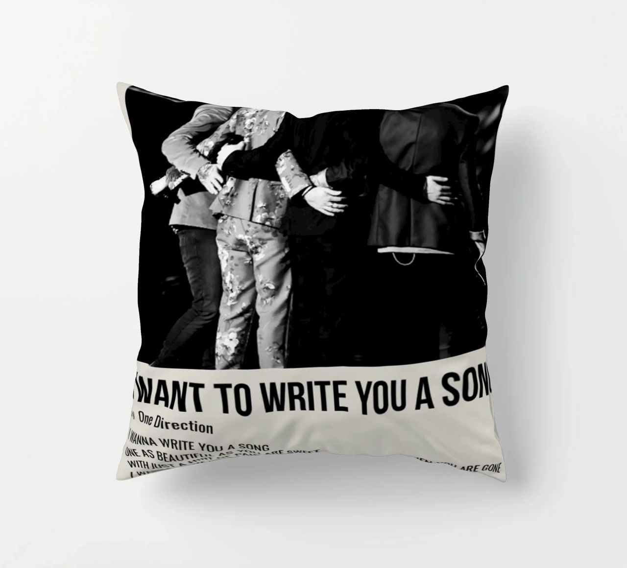 I WANT TO WRITE YOU A SONG by One Direction cuscino da SoundStudio