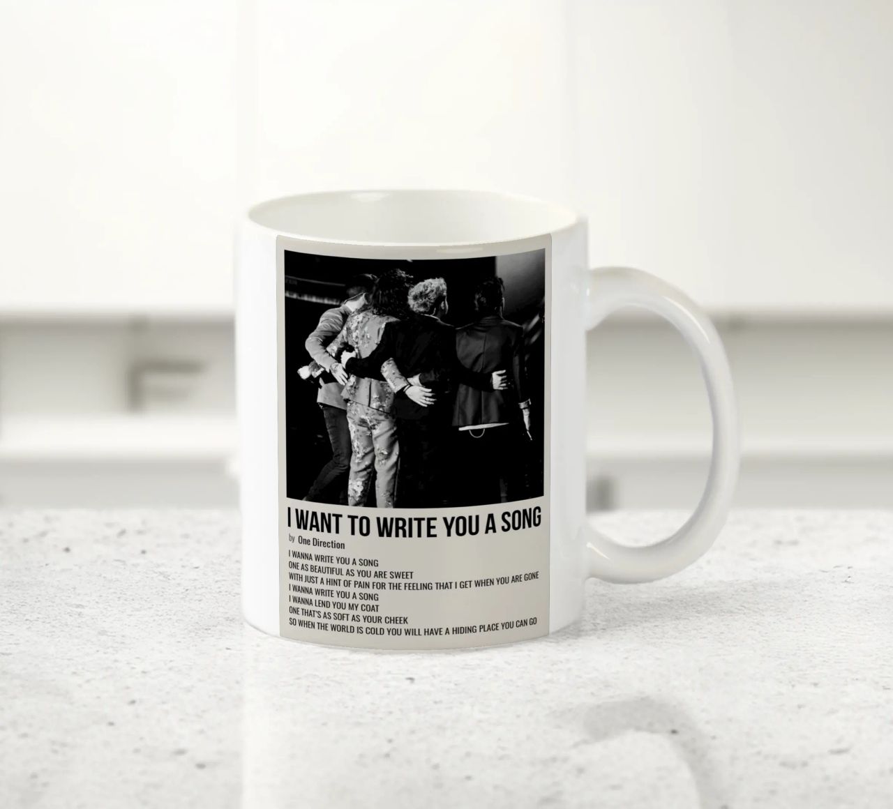 I WANT TO WRITE YOU A SONG by One Direction tazza in ceramica da SoundStudio