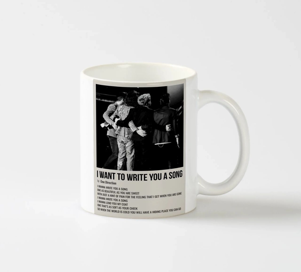 I WANT TO WRITE YOU A SONG by One Direction tazza in ceramica da SoundStudio