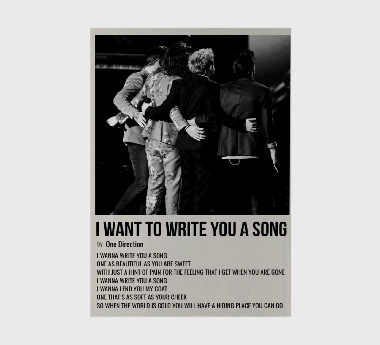 I WANT TO WRITE YOU A SONG by One Direction diario da SoundStudio