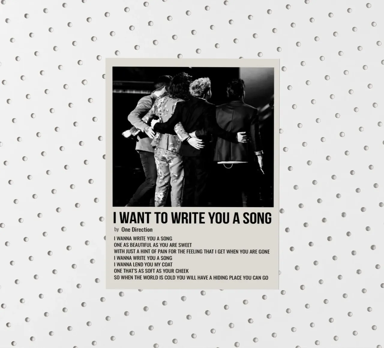 I WANT TO WRITE YOU A SONG by One Direction Sticker von SoundStudio