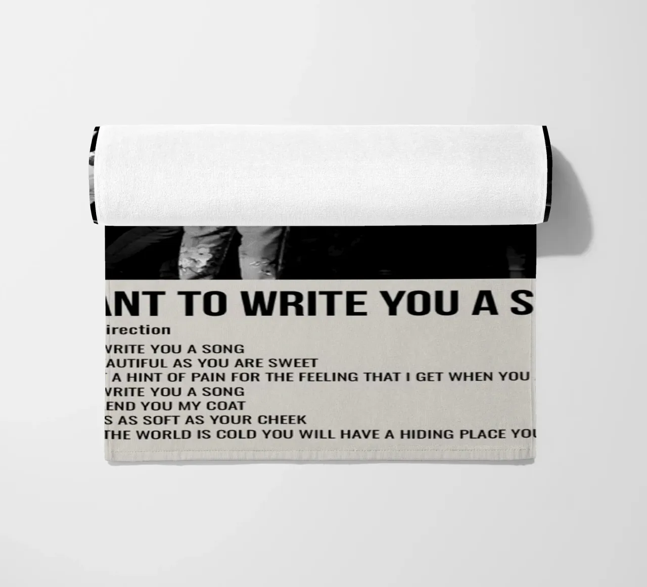 I WANT TO WRITE YOU A SONG by One Direction toalla de playa de SoundStudio