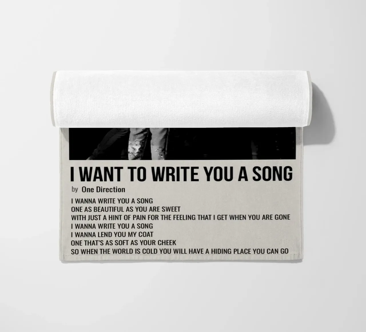 I WANT TO WRITE YOU A SONG by One Direction toalla de playa de SoundStudio