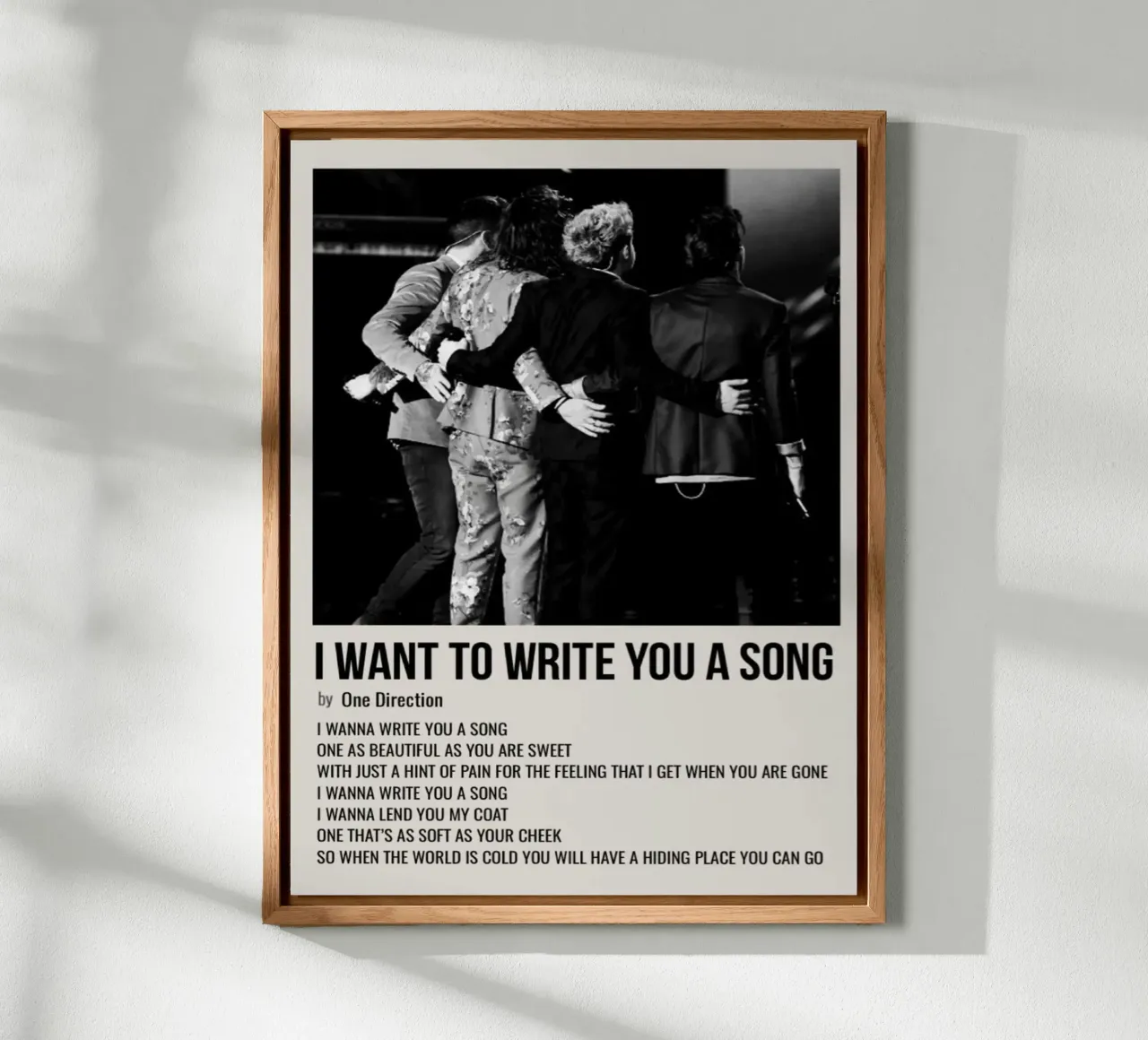 I WANT TO WRITE YOU A SONG by One Direction Alu-Dibond von SoundStudio