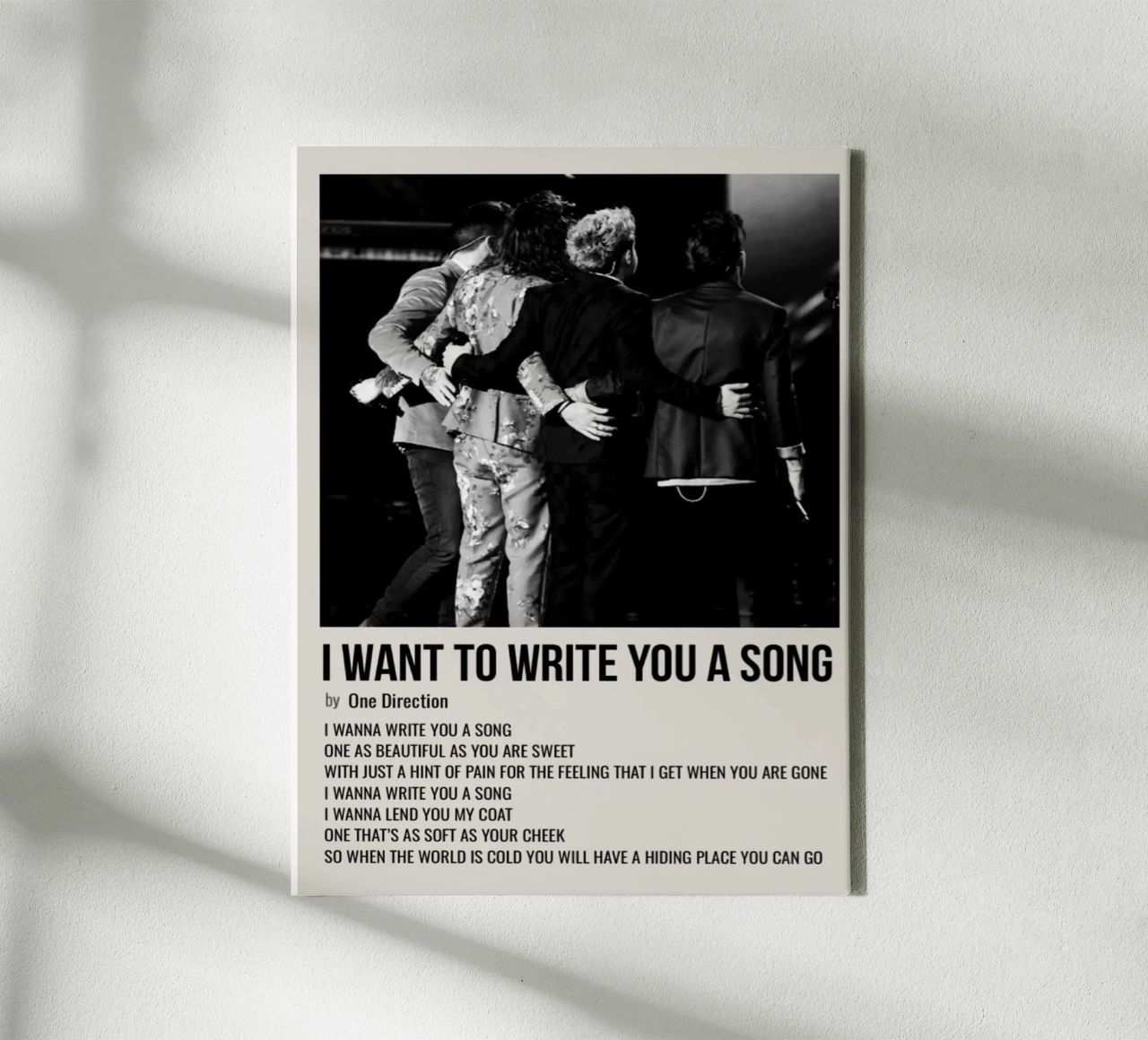I WANT TO WRITE YOU A SONG by One Direction tela da SoundStudio