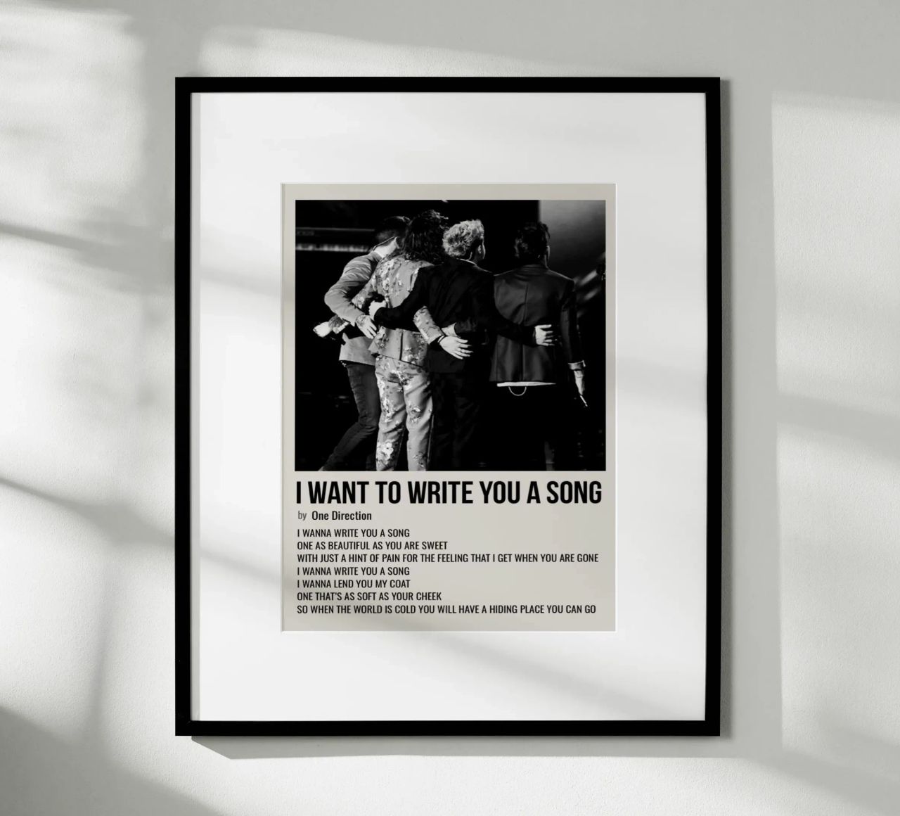 I WANT TO WRITE YOU A SONG by One Direction poster da SoundStudio