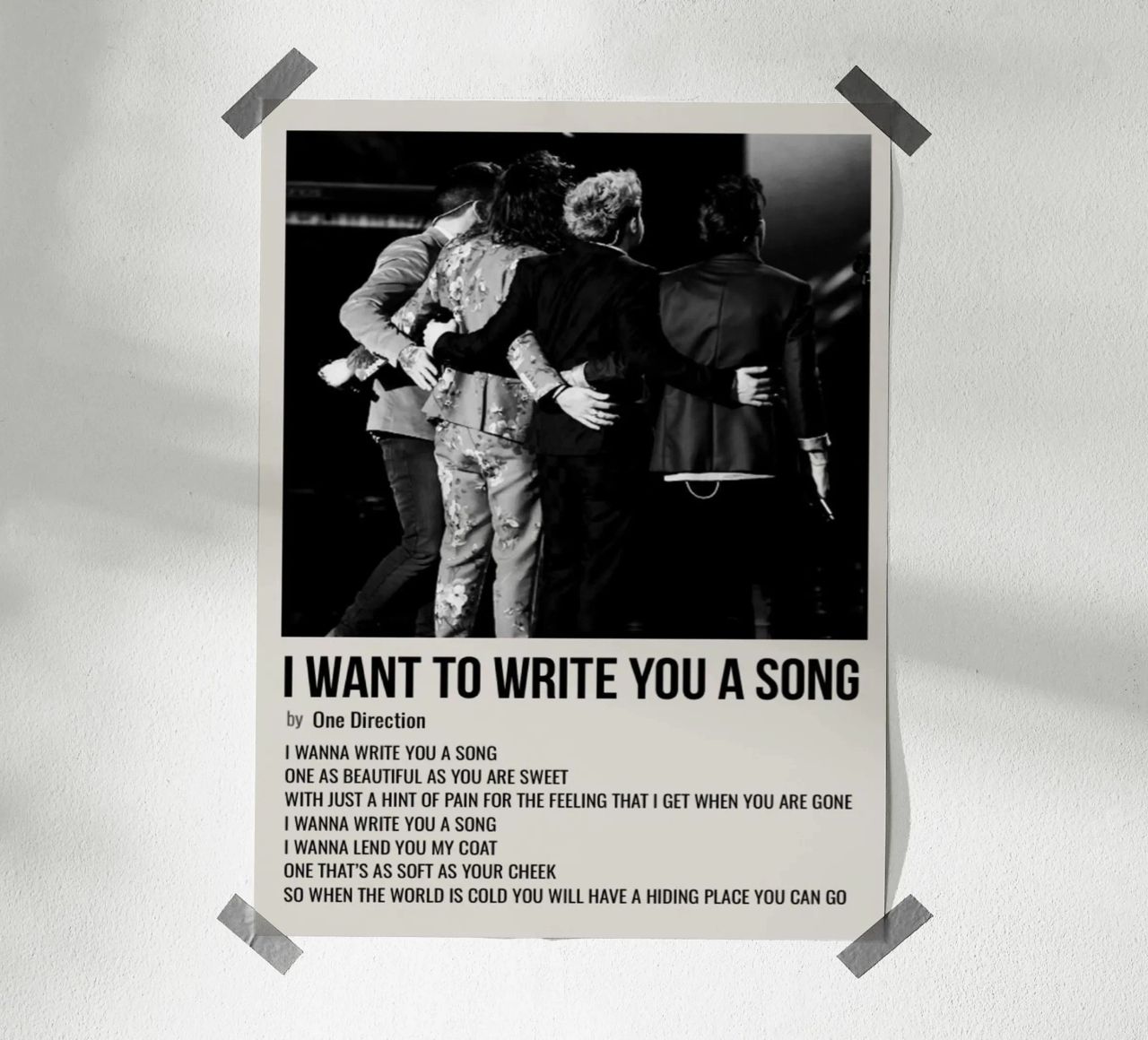 I WANT TO WRITE YOU A SONG by One Direction poster da SoundStudio