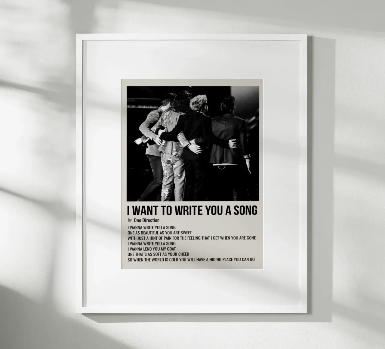 I WANT TO WRITE YOU A SONG by One Direction hahnemühle de SoundStudio