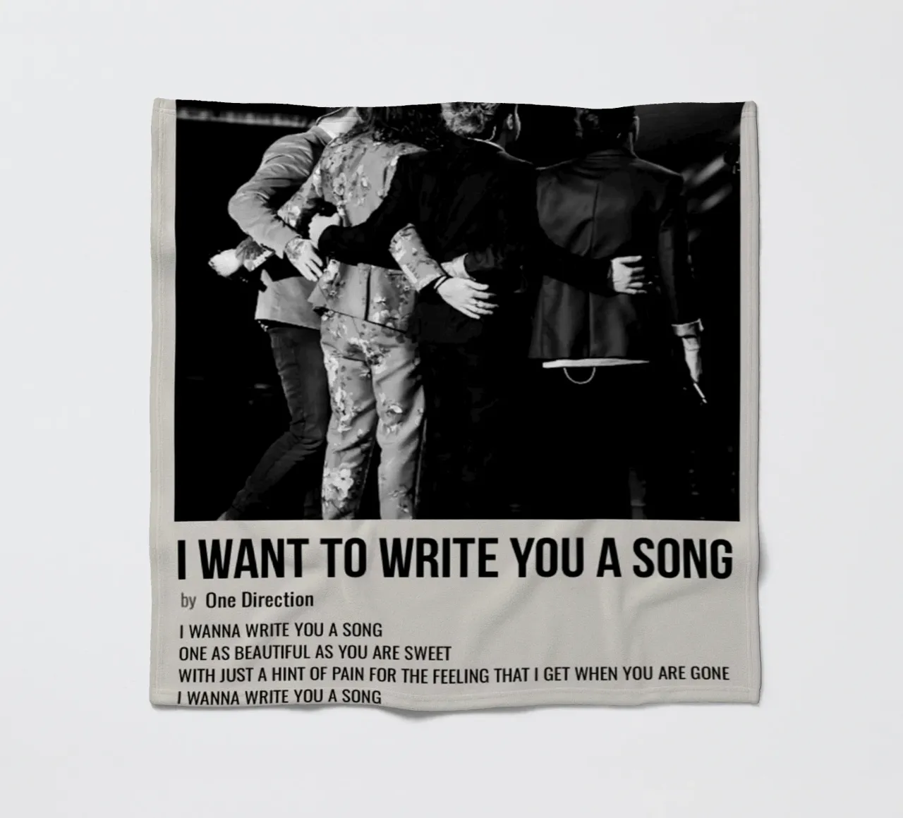I WANT TO WRITE YOU A SONG by One Direction plaid polaire de SoundStudio
