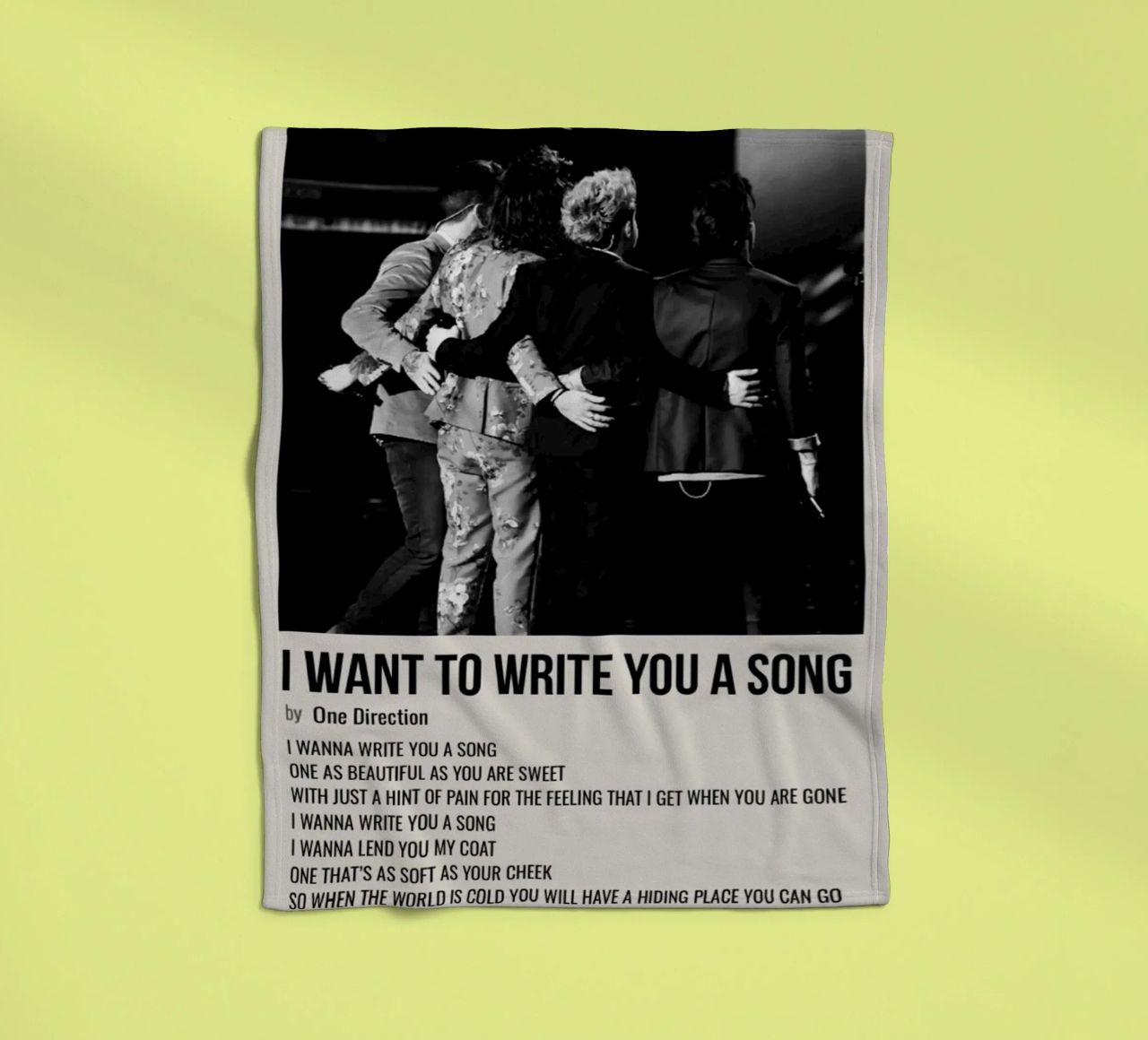 I WANT TO WRITE YOU A SONG by One Direction coperta in pile da SoundStudio