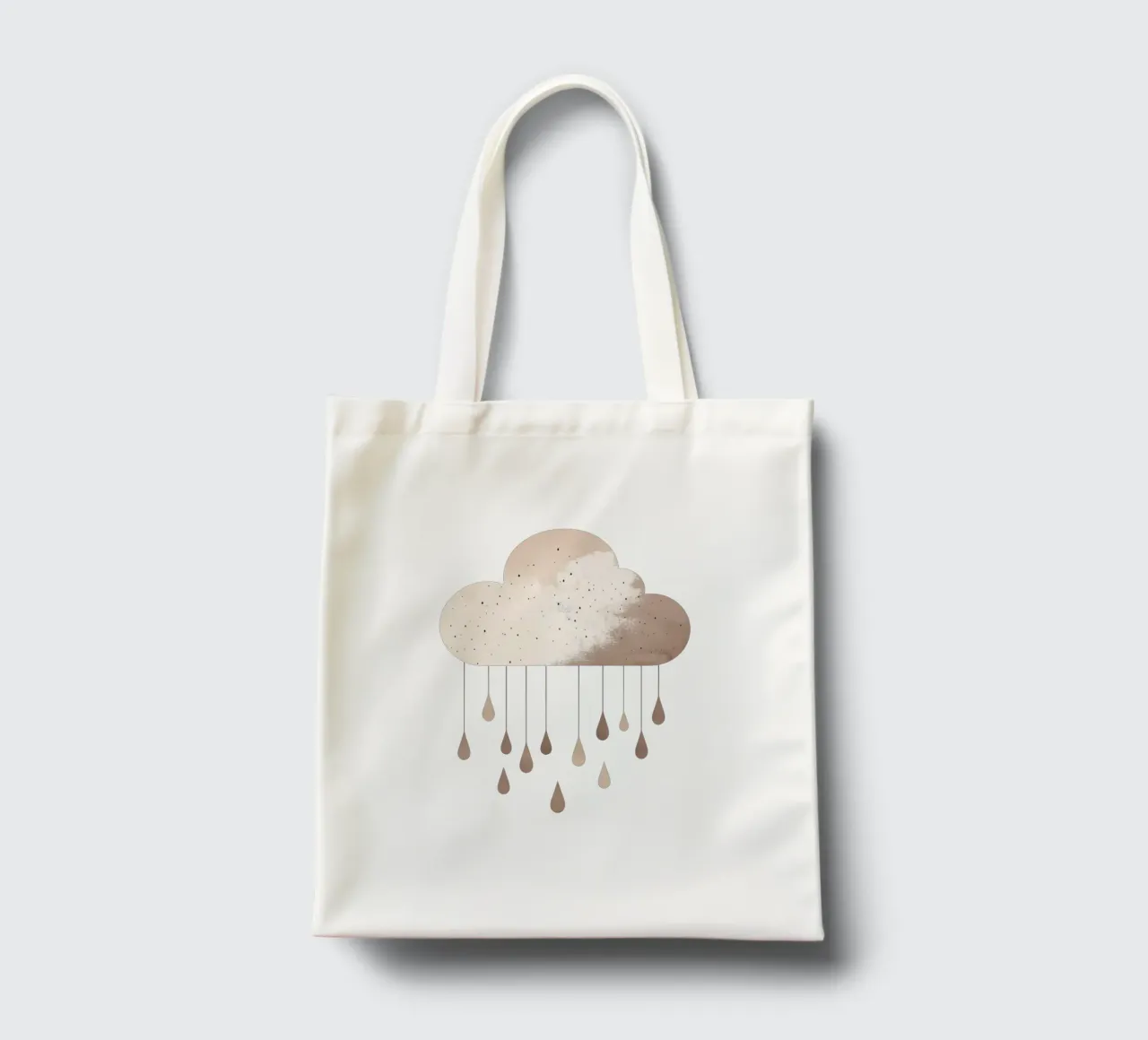 Pastel Cloud (Without Background) borsa in juta da treechild