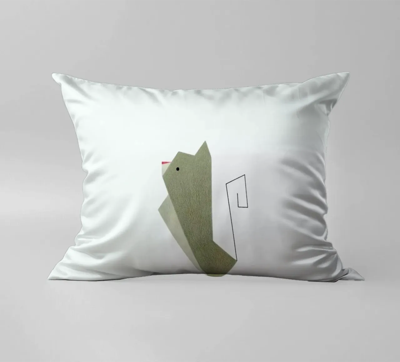 Katze #2 decorative cushion by Anna-Maren Zehnter