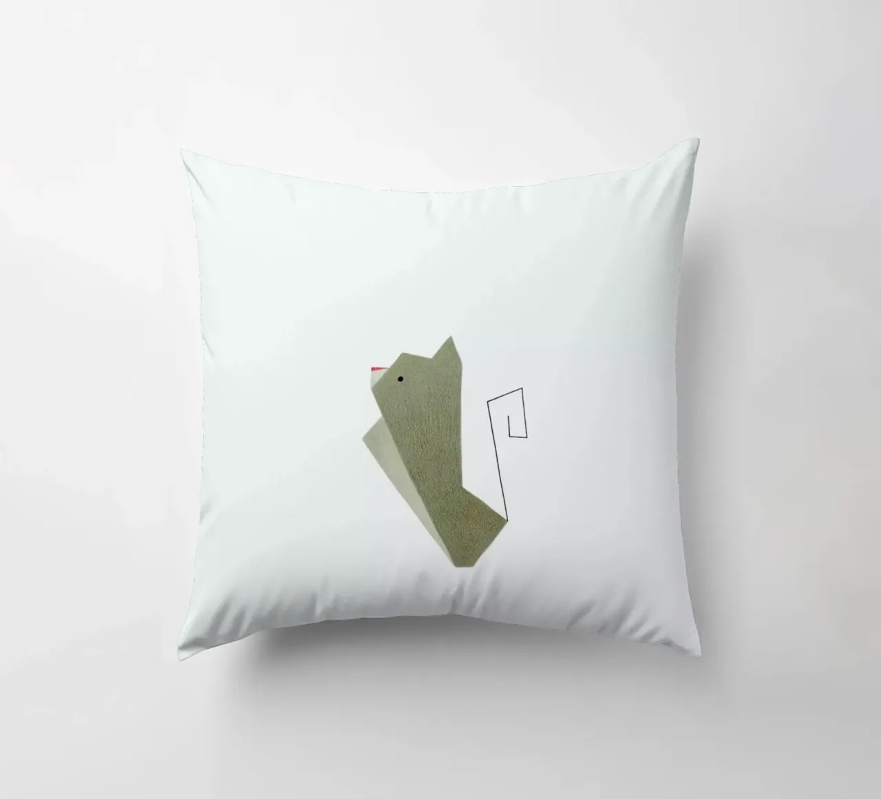 Katze #2 decorative cushion by Anna-Maren Zehnter