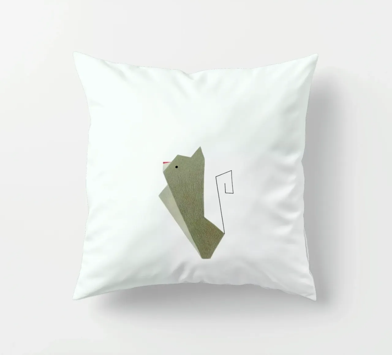 Katze #2 decorative cushion by Anna-Maren Zehnter