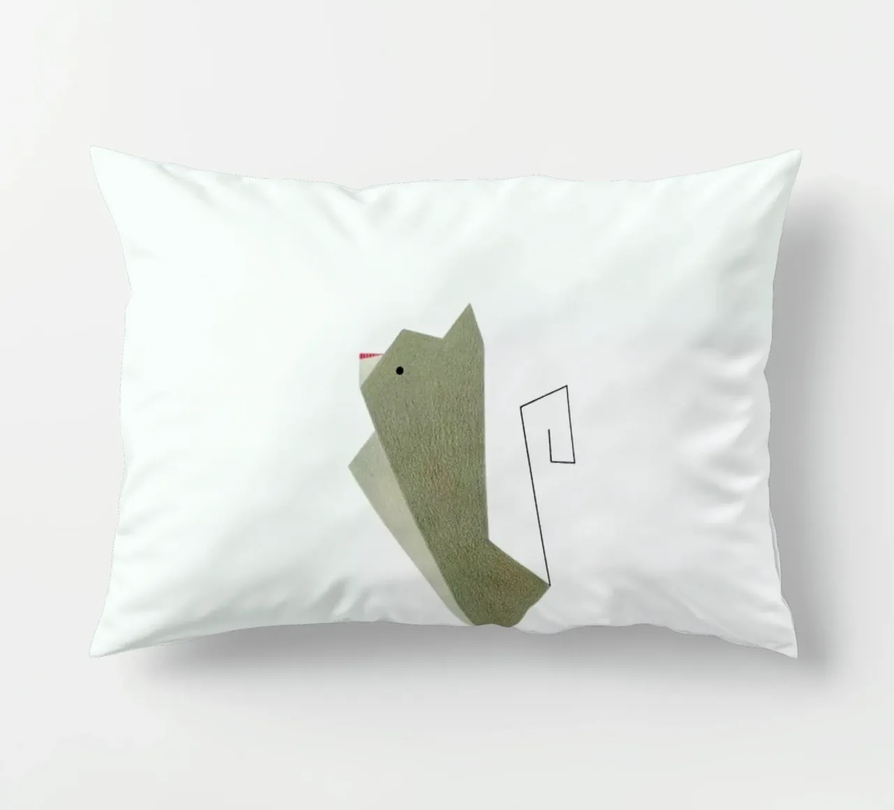 Katze #2 decorative cushion by Anna-Maren Zehnter