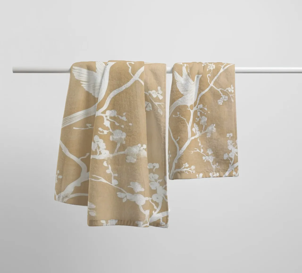 Birds On Branches asciugamano da bagno da treechild