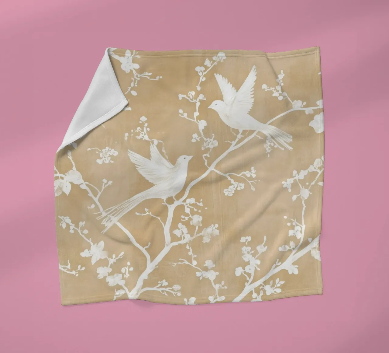 Birds On Branches coperta in pile da treechild