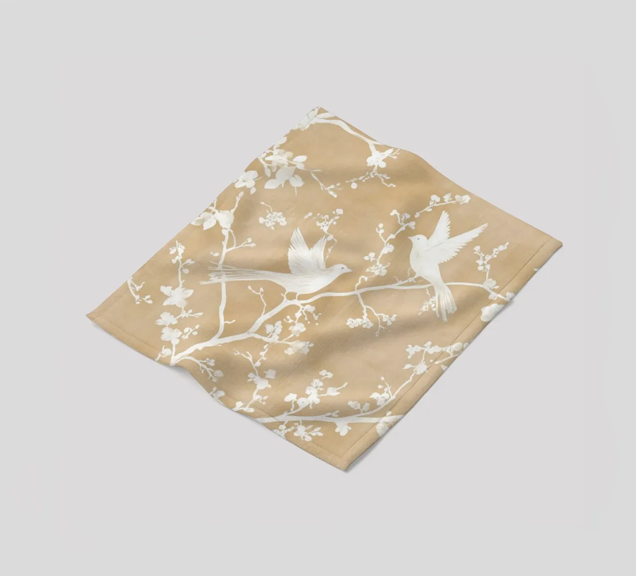 Birds On Branches coperta in pile da treechild