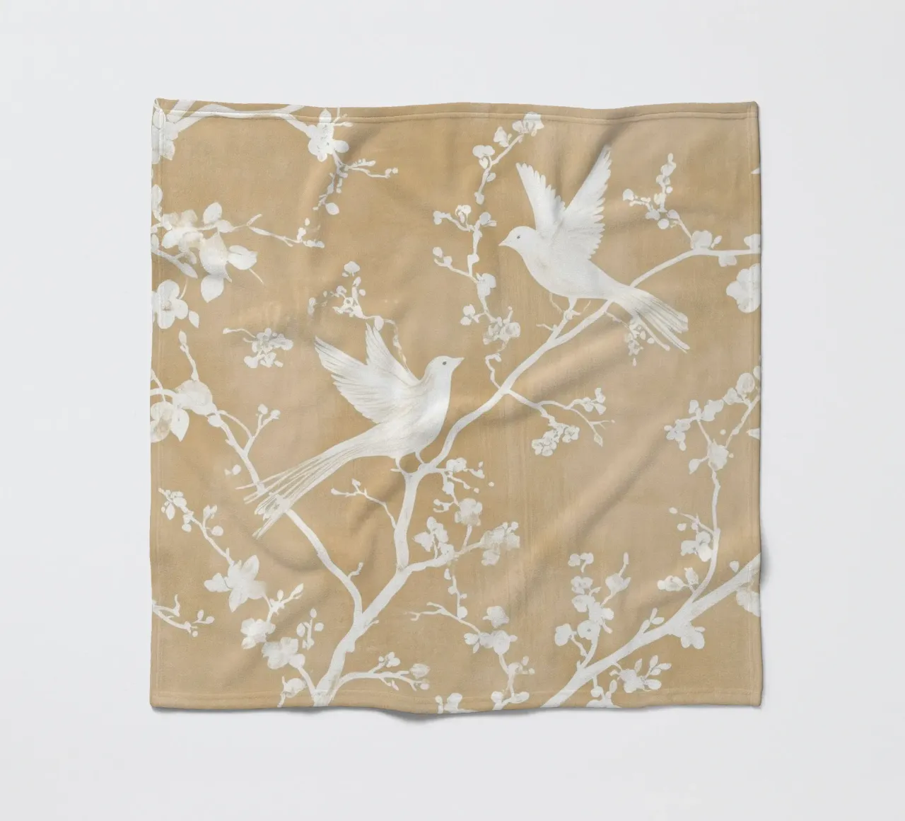 Birds On Branches coperta in pile da treechild