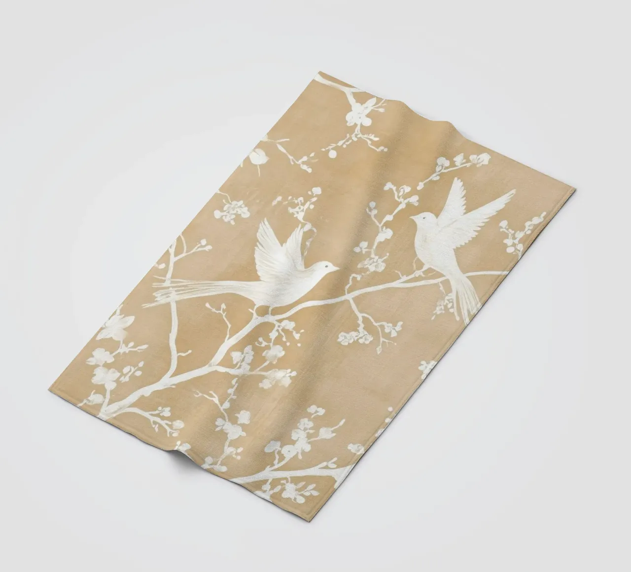 Birds On Branches coperta in pile da treechild