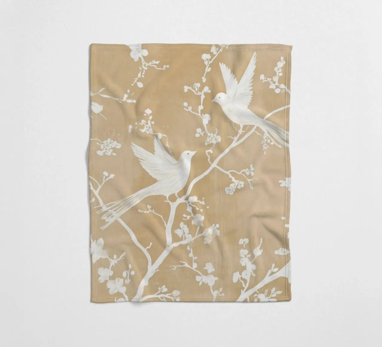 Birds On Branches coperta in pile da treechild