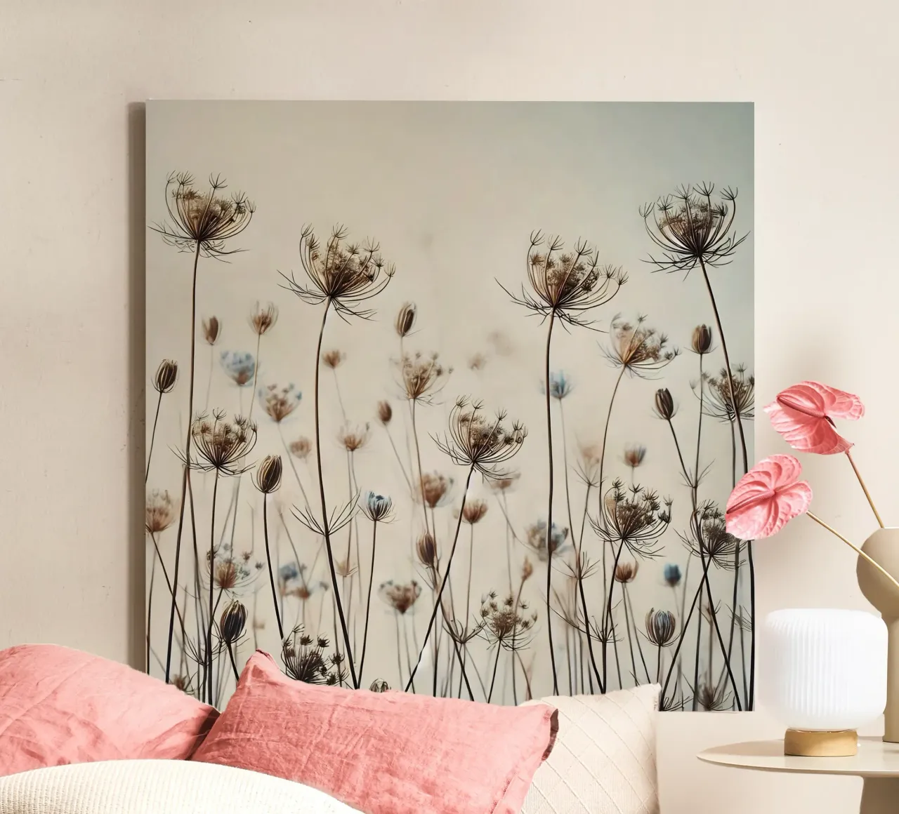 Weide canvas met Baklijst van nomad