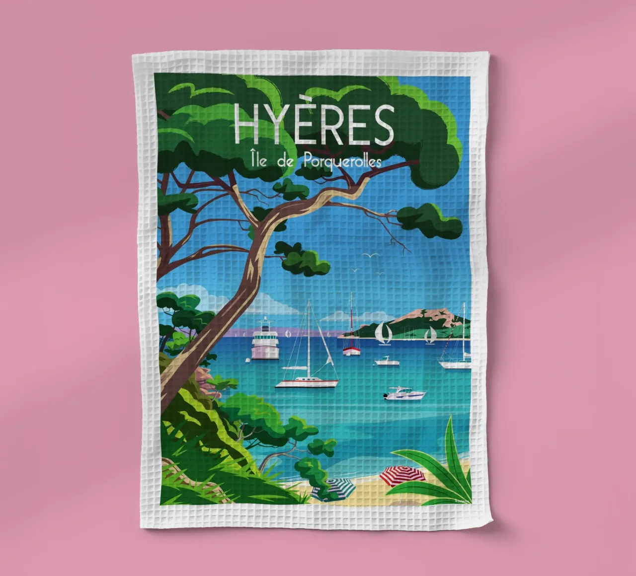 Hyères, Isola di Porquerolles canovaccio da cucina da Raphaël Delerue