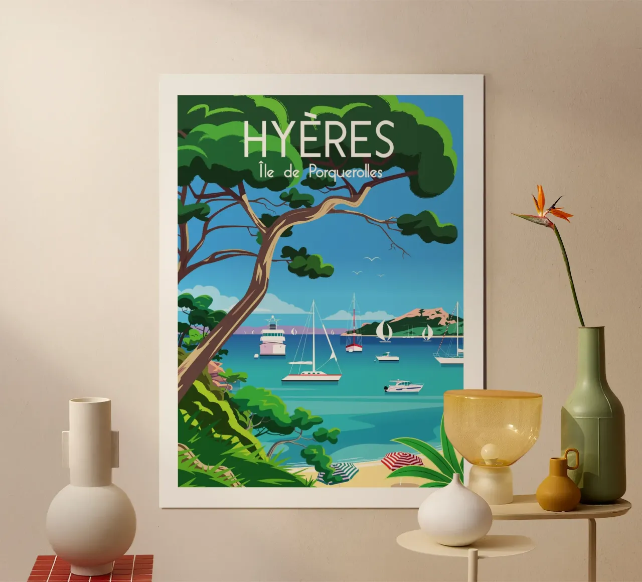 Hyères, Isola di Porquerolles carta hahnemühle da Raphaël Delerue