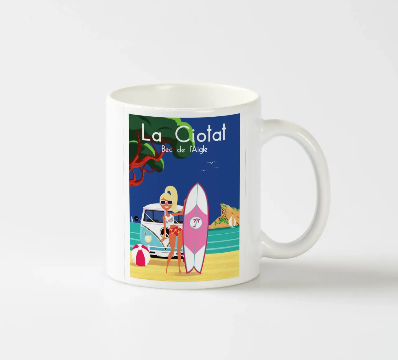 La Ciotat Bec de l'Aigle tazza in ceramica da Raphaël Delerue