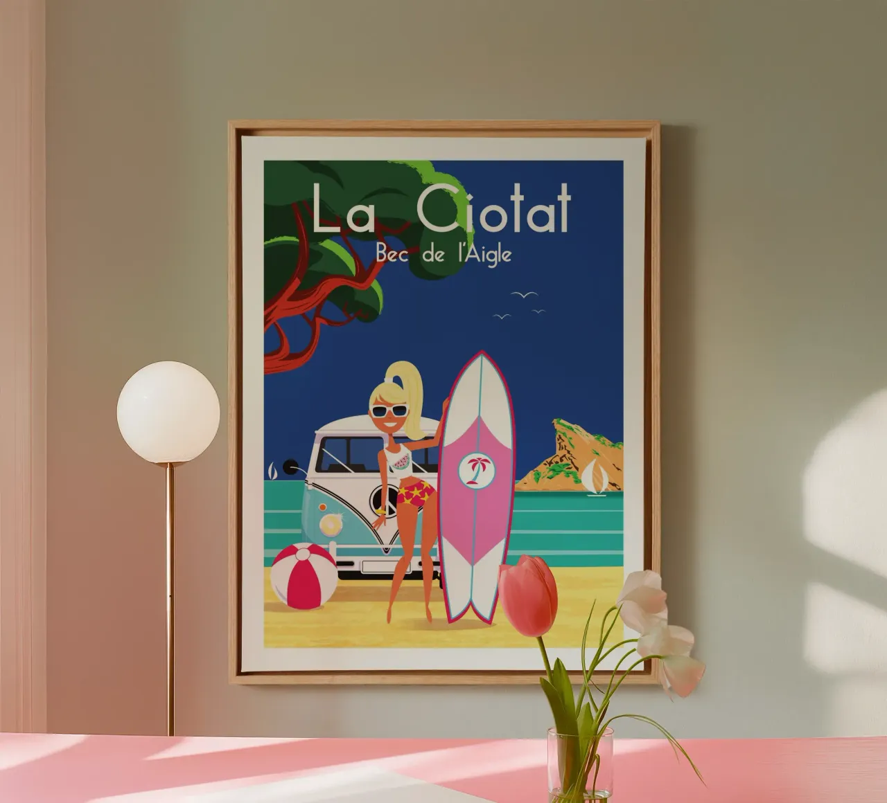 La Ciotat Bec de l'Aigle tela con Cornice a cassetta da Raphaël Delerue