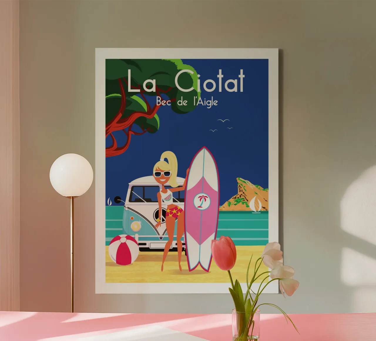 La Ciotat Bec de l'Aigle tela con Cornice a cassetta da Raphaël Delerue