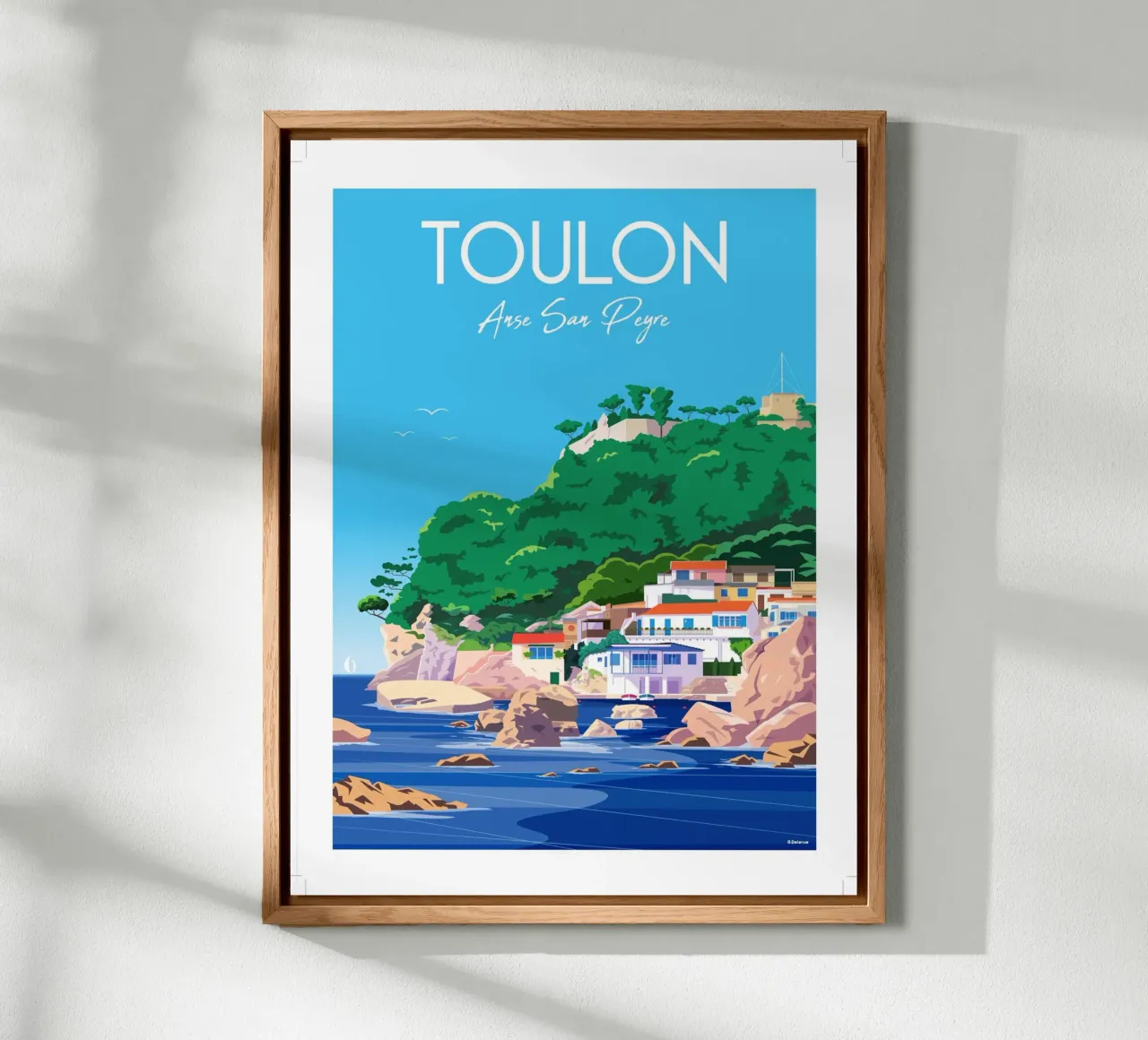 Toulon Anse San Peyre alu-dibond by Raphaël Delerue