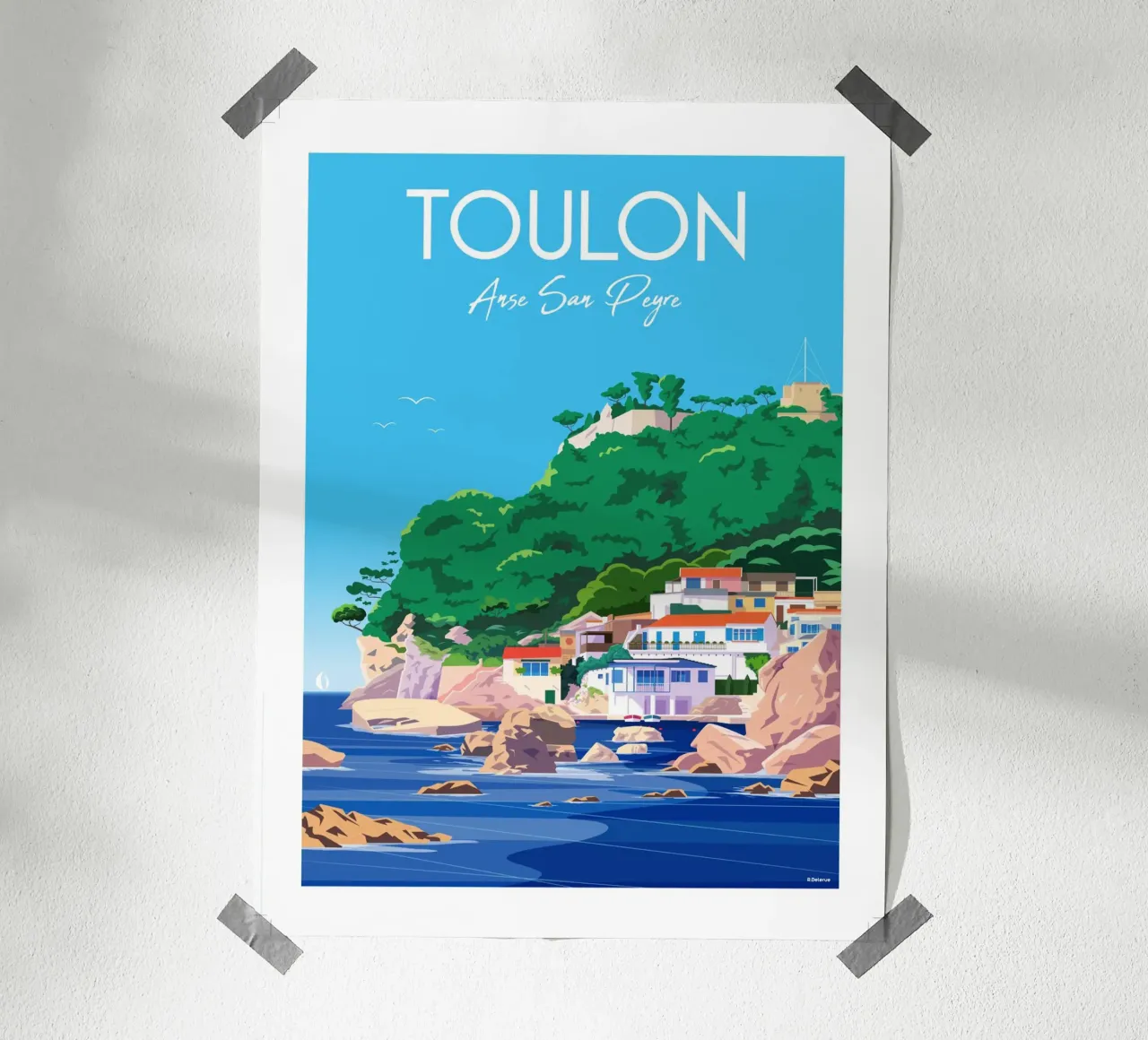 Toulon Anse San Peyre hahnemühle by Raphaël Delerue