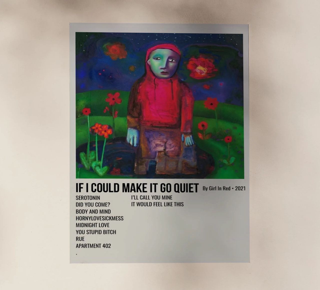 IF I COULD MAKE IT GO QUIET By Girl In Red - 2021 pellicola backlit da SoundStudio