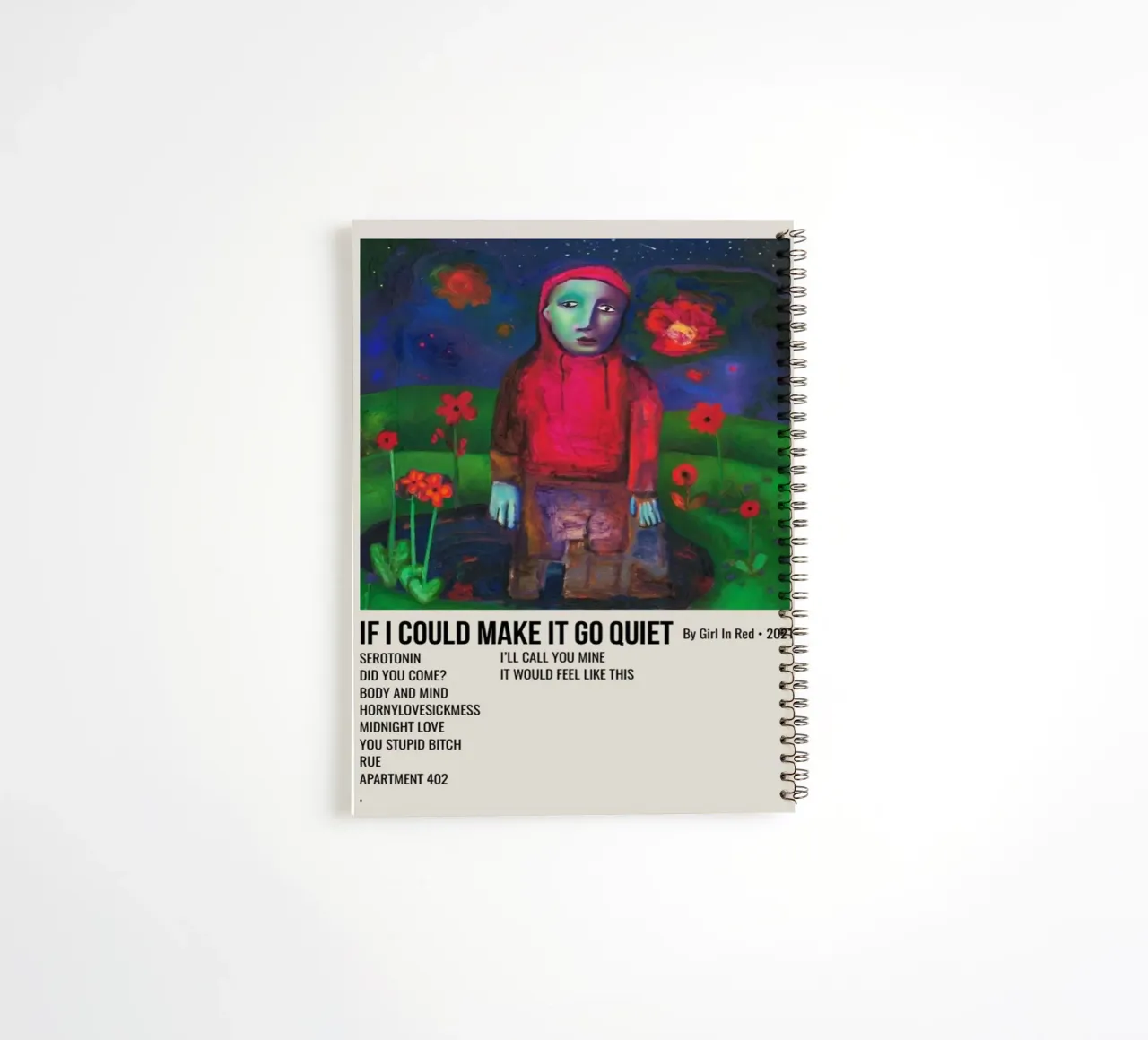 IF I COULD MAKE IT GO QUIET By Girl In Red - 2021 diario ad anelli da SoundStudio