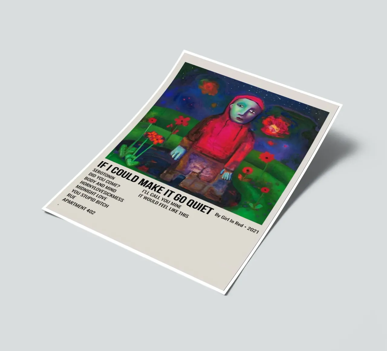 IF I COULD MAKE IT GO QUIET By Girl In Red - 2021 Stickerbogen von SoundStudio