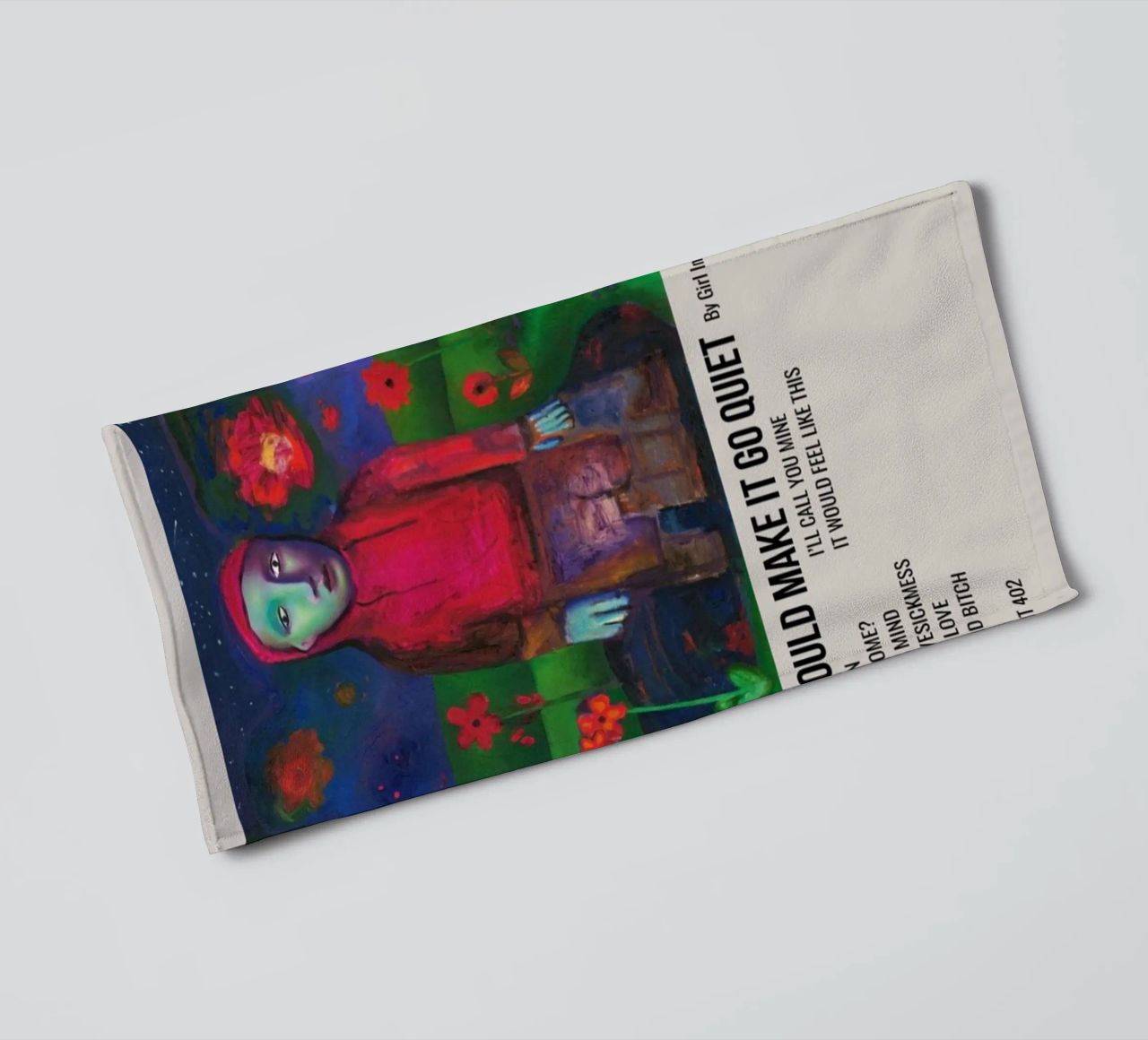 IF I COULD MAKE IT GO QUIET By Girl In Red - 2021 asciugamano da bagno da SoundStudio