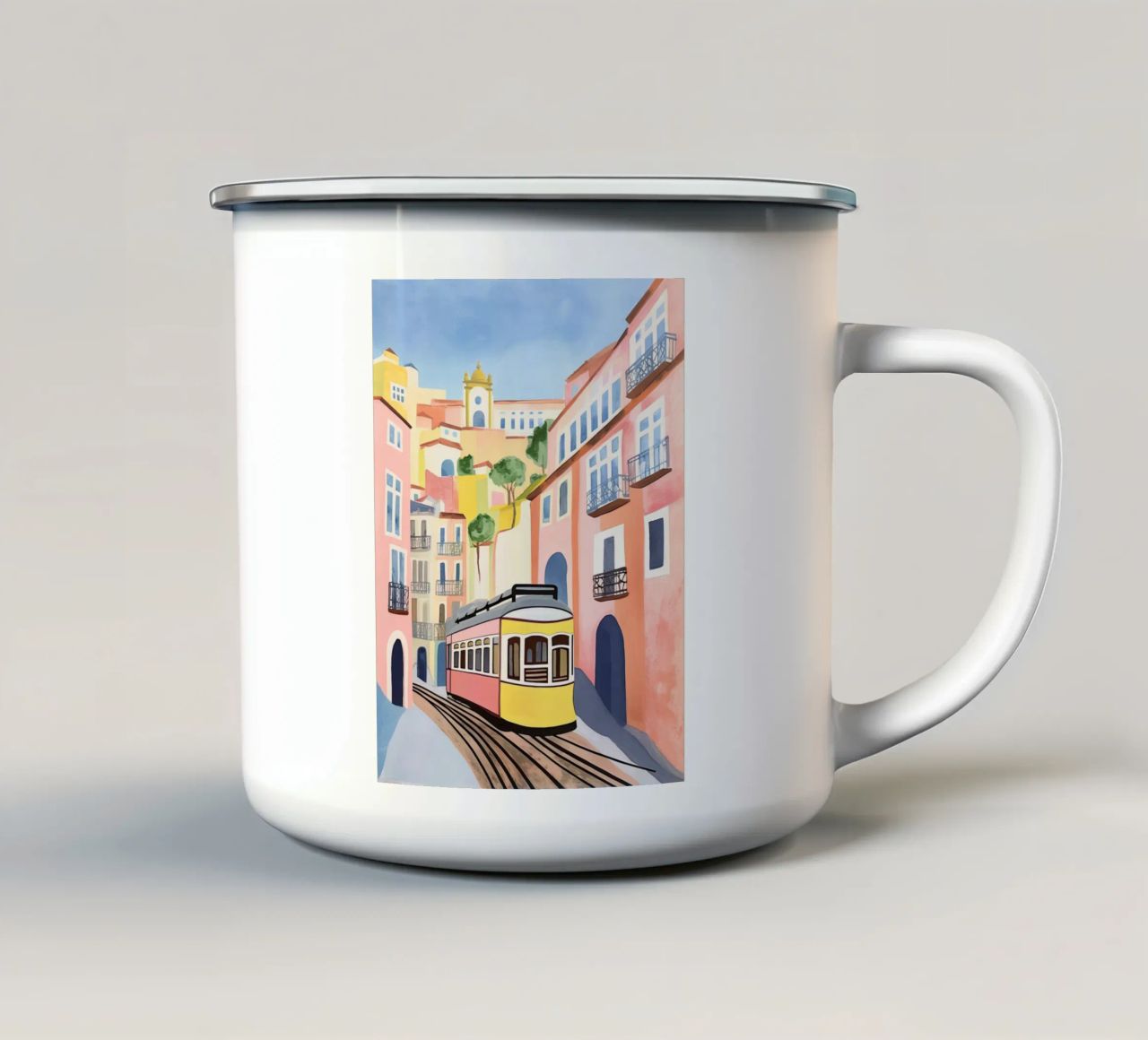 I colori di Lisbona tazza in smalto da DaarbyN
