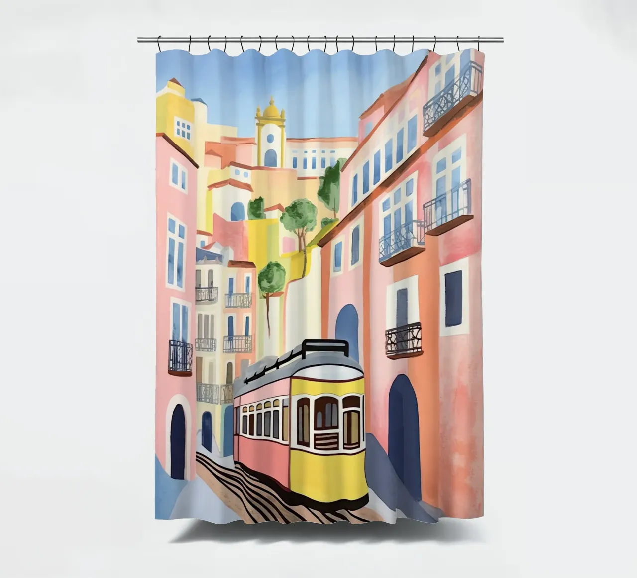 I colori di Lisbona tenda da doccia da DaarbyN