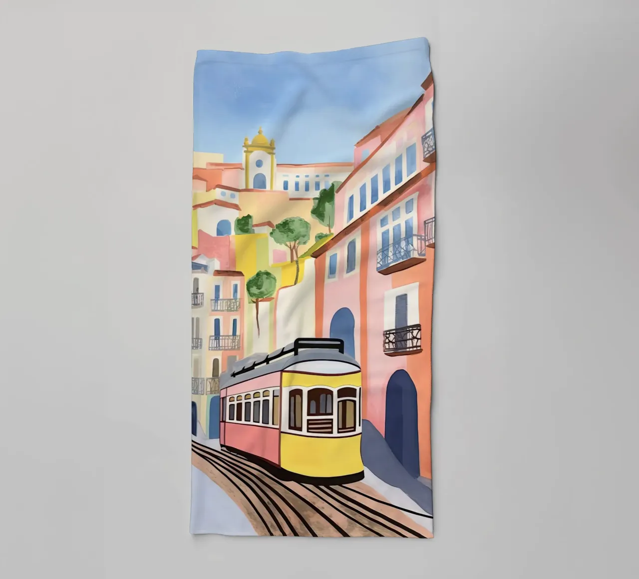 I colori di Lisbona asciugamano da bagno da DaarbyN