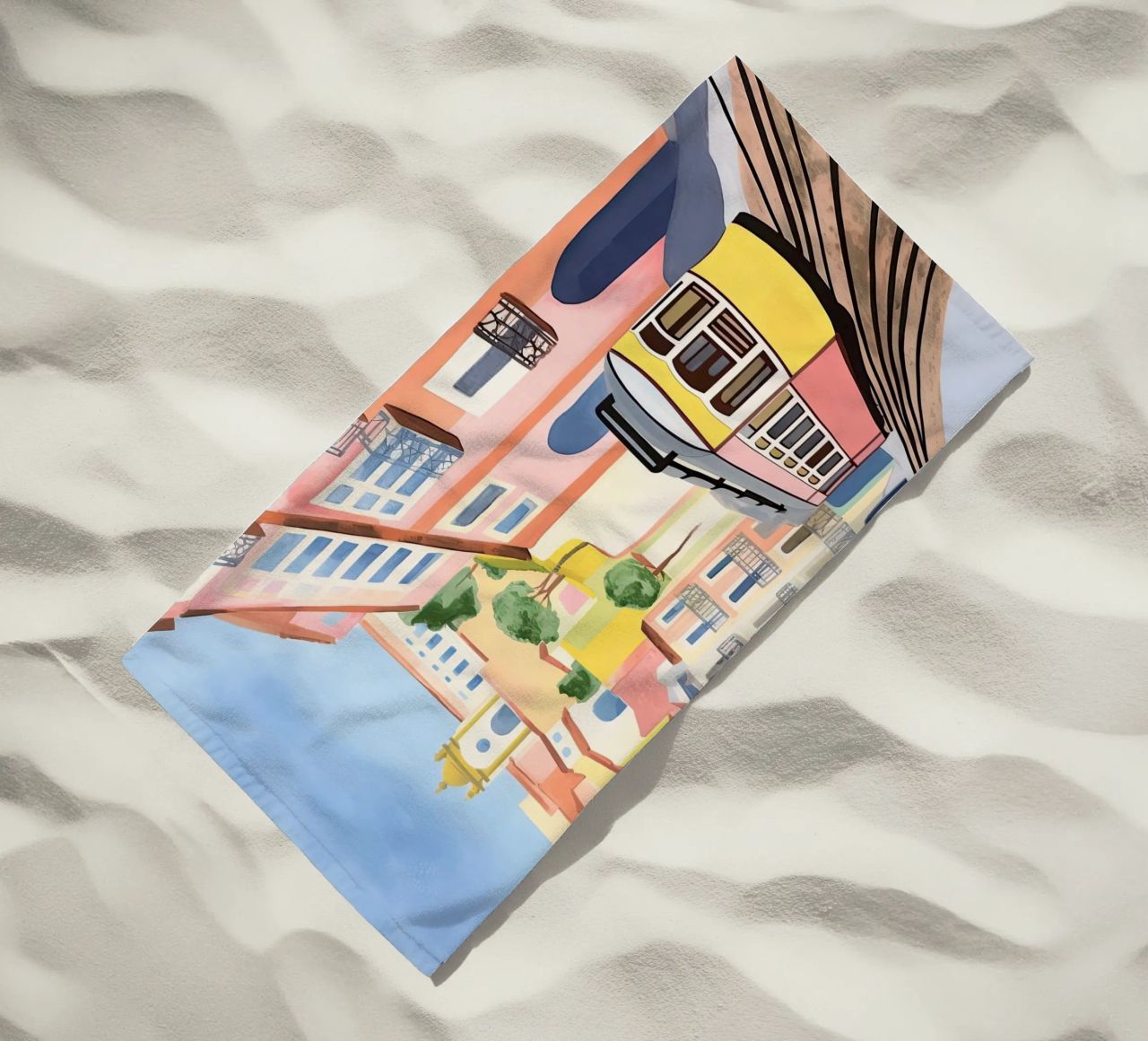 I colori di Lisbona telo mare da DaarbyN